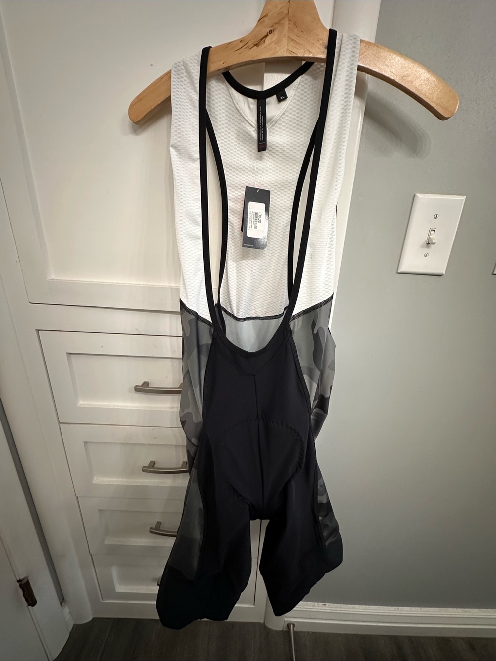 NWT Men's Specialized RBX Comp Bib Cycling Shorts Black Padded Body Camo XL